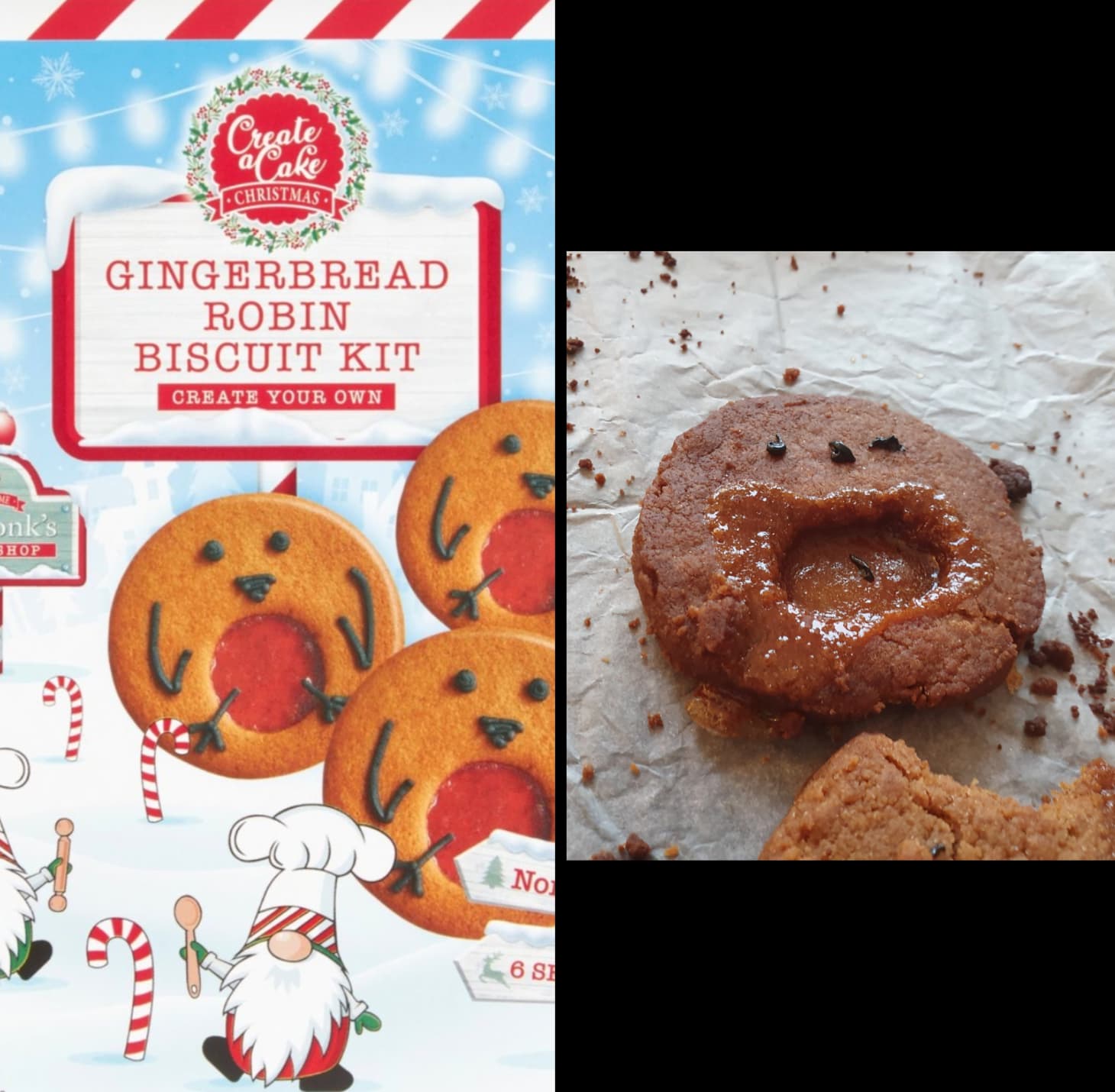 baking - onk's Shop Create aCake Christmas Gingerbread Robin Biscuit Kit Create Your Own No 6 S